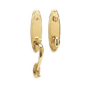 A Baldwin solid brass handleset lock